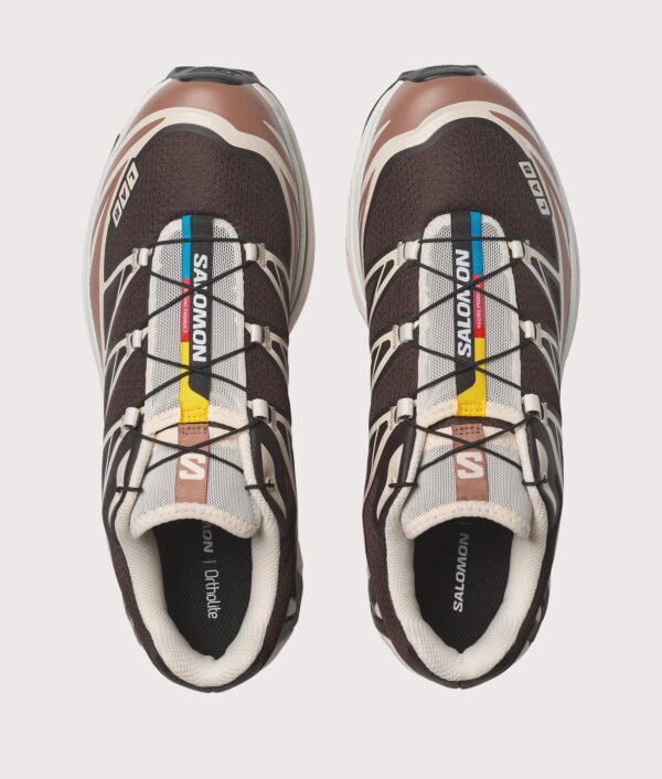 SALOMON XT-6 Trainers Black Coffee/Burro/Bitter chocolate