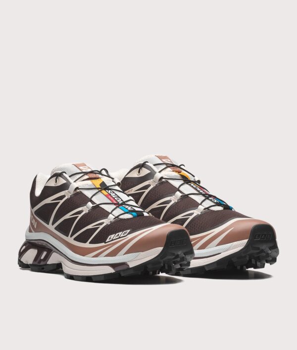 SALOMON XT-6 Trainers Black Coffee/Burro/Bitter chocolate