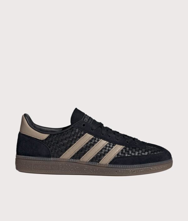 adidas Originals Basket Weave Handball Spezial Trainers Core Black / Trace Khaki / Gum 5