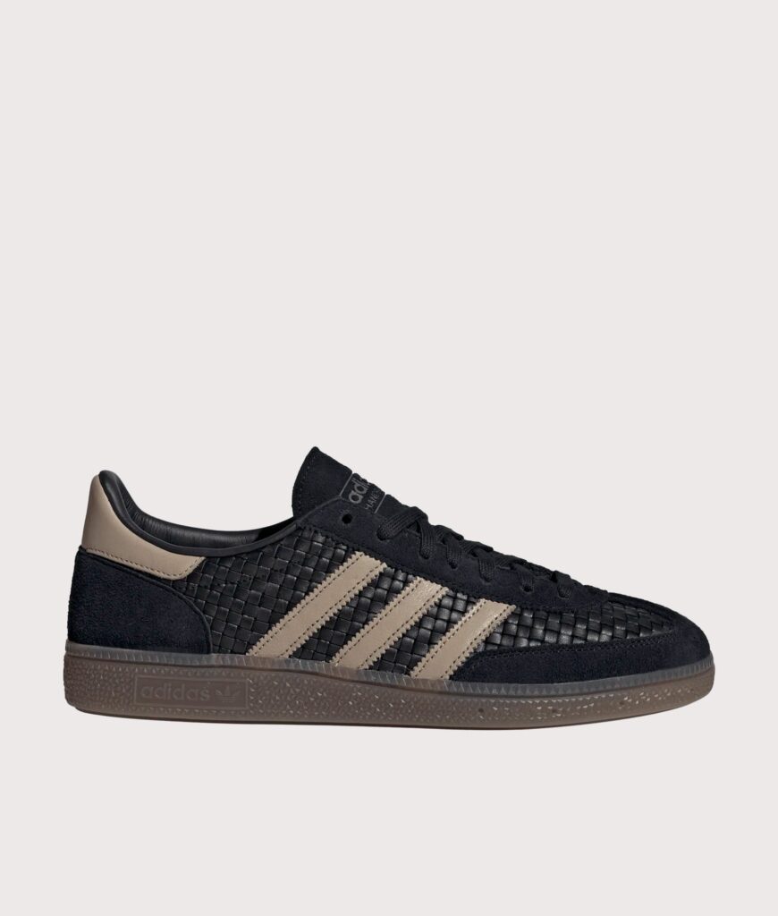 adidas Originals Basket Weave Handball Spezial Trainers Core Black / Trace Khaki / Gum 5
