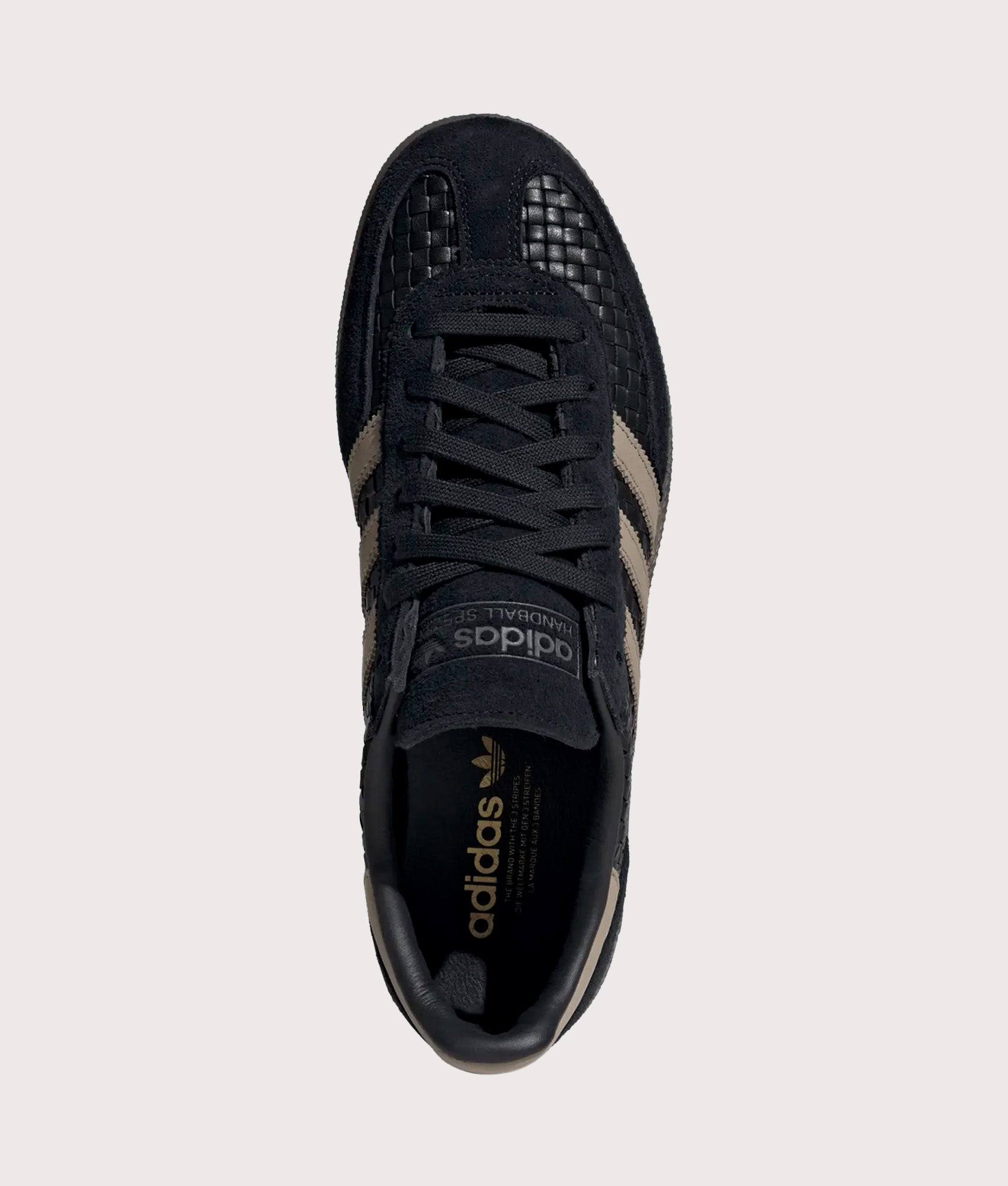 adidas Originals Basket Weave Handball Spezial Trainers Core Black / Trace Khaki / Gum 5