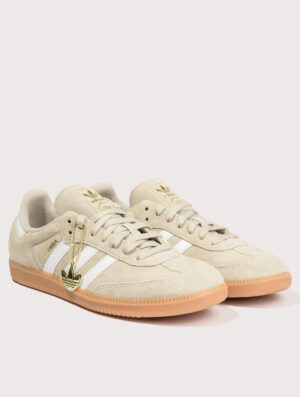 adidas Originals Samba OG Trainers Khaki Three/Footwear White/Gum 2