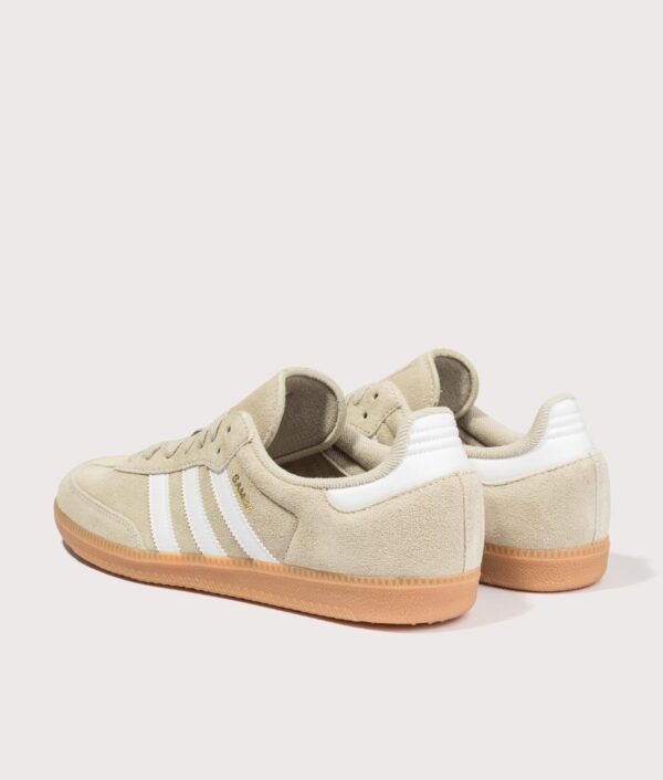adidas Originals Samba OG Trainers Khaki Three/Footwear White/Gum 2