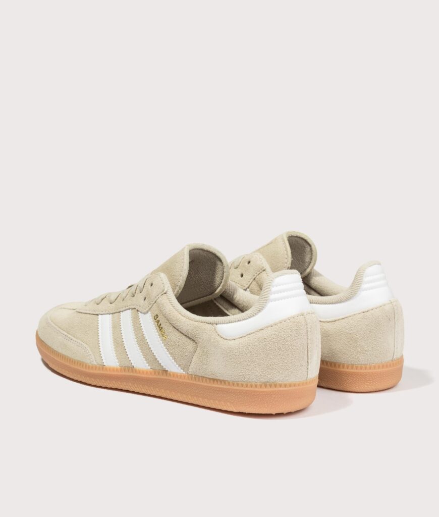adidas Originals Samba OG Trainers Khaki Three/Footwear White/Gum 2