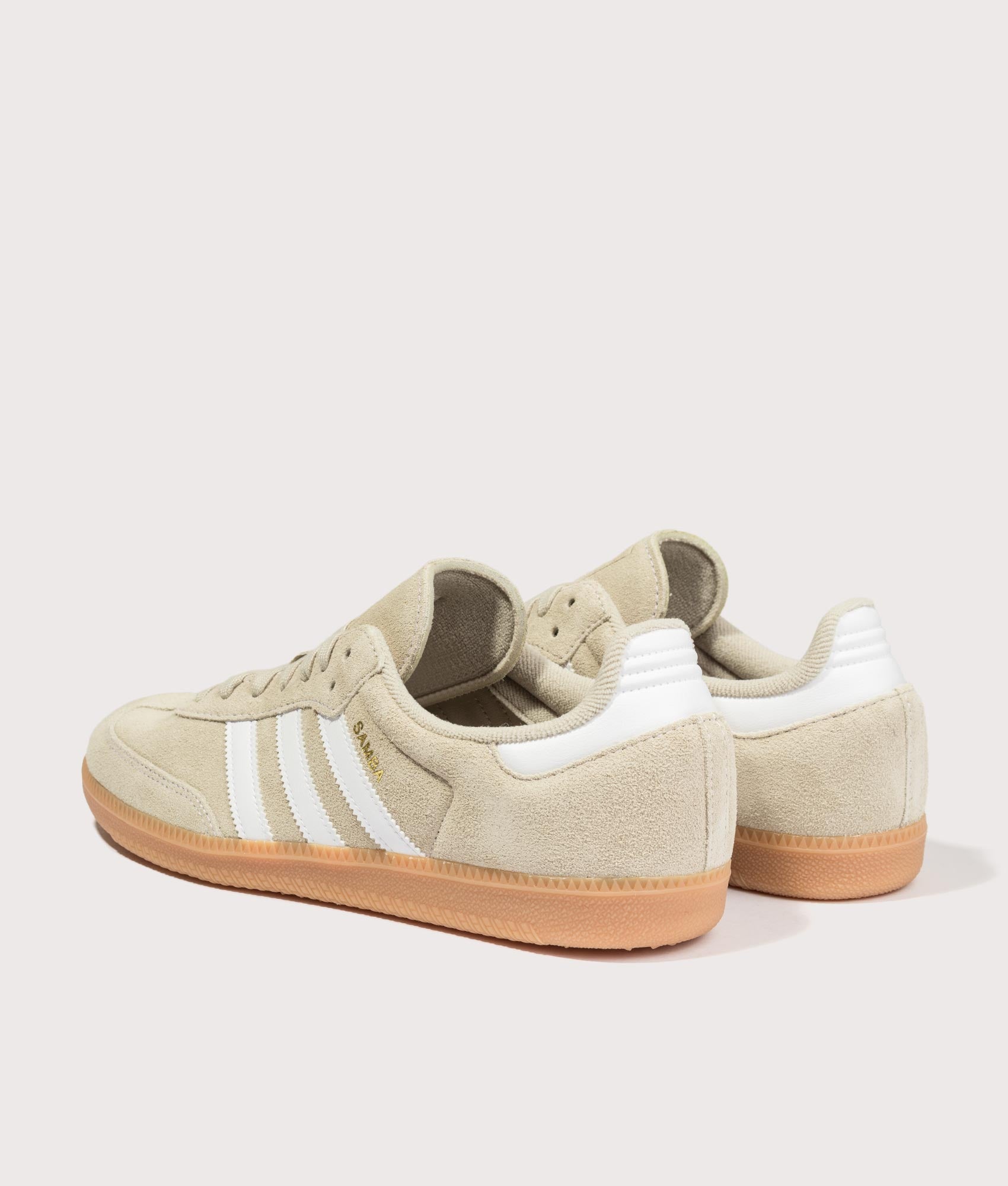 adidas Originals Samba OG Trainers Khaki Three/Footwear White/Gum 2