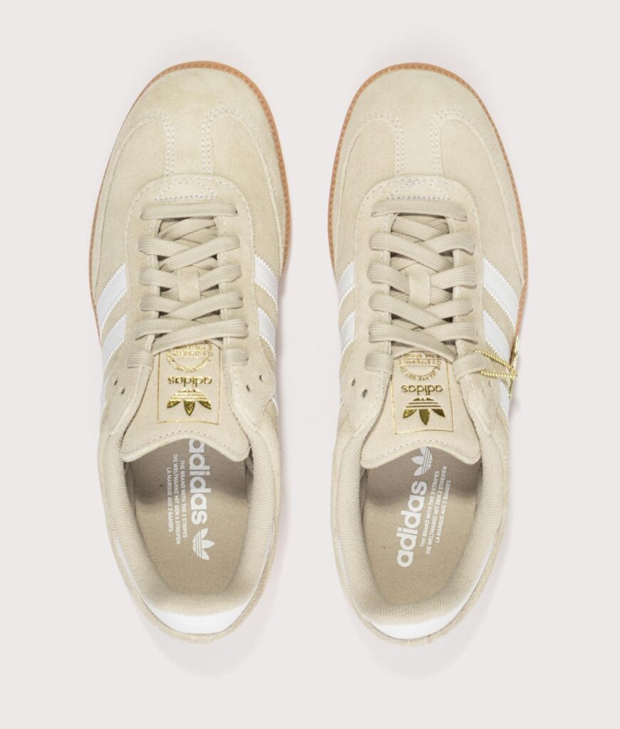 adidas Originals Samba OG Trainers Khaki Three/Footwear White/Gum 2