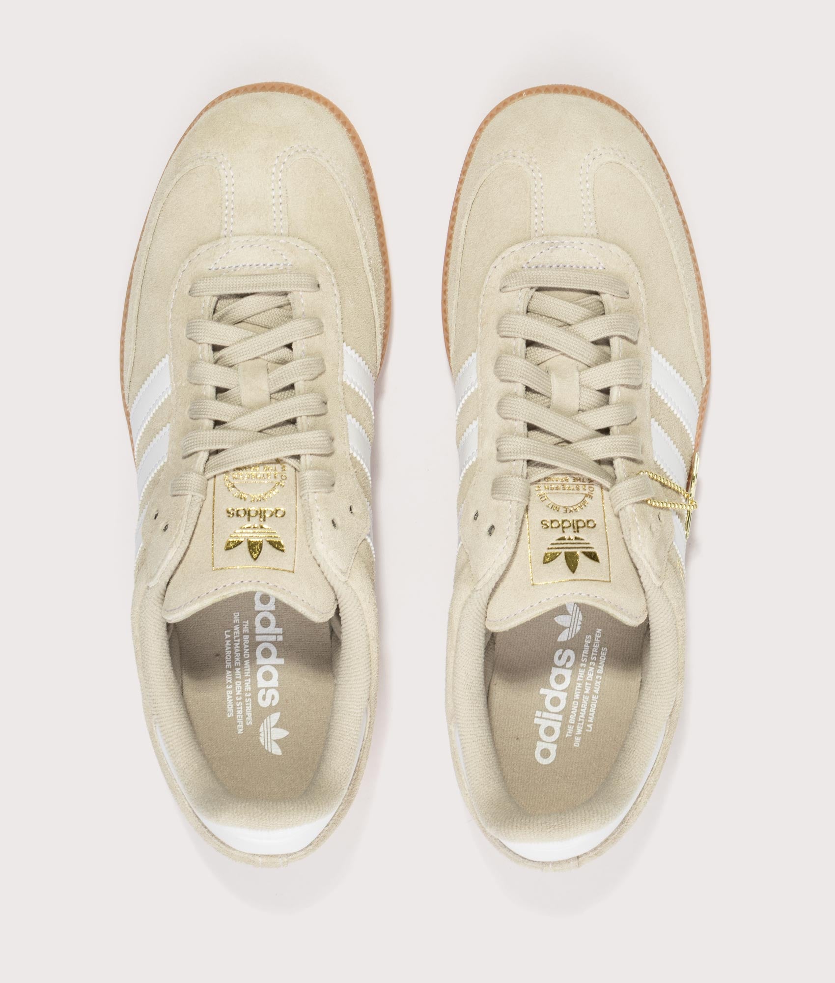 adidas Originals Samba OG Trainers Khaki Three/Footwear White/Gum 2