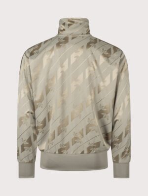 adidas Originals Loose Fit Monogram Firebird Track Top Silver Pebble