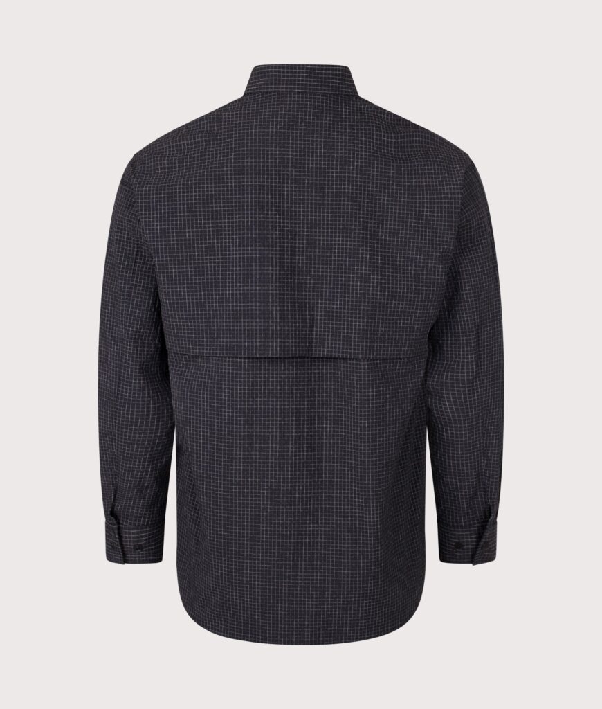 Snow Peak Relaxed Fit KASURI Ripstop Shirt Black