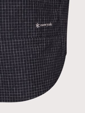 Snow Peak Relaxed Fit KASURI Ripstop Shirt Black