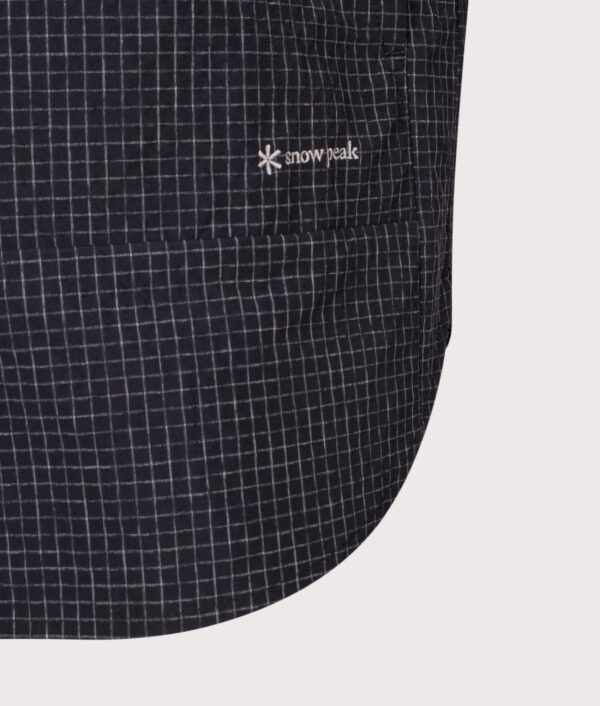 Snow Peak Relaxed Fit KASURI Ripstop Shirt Black