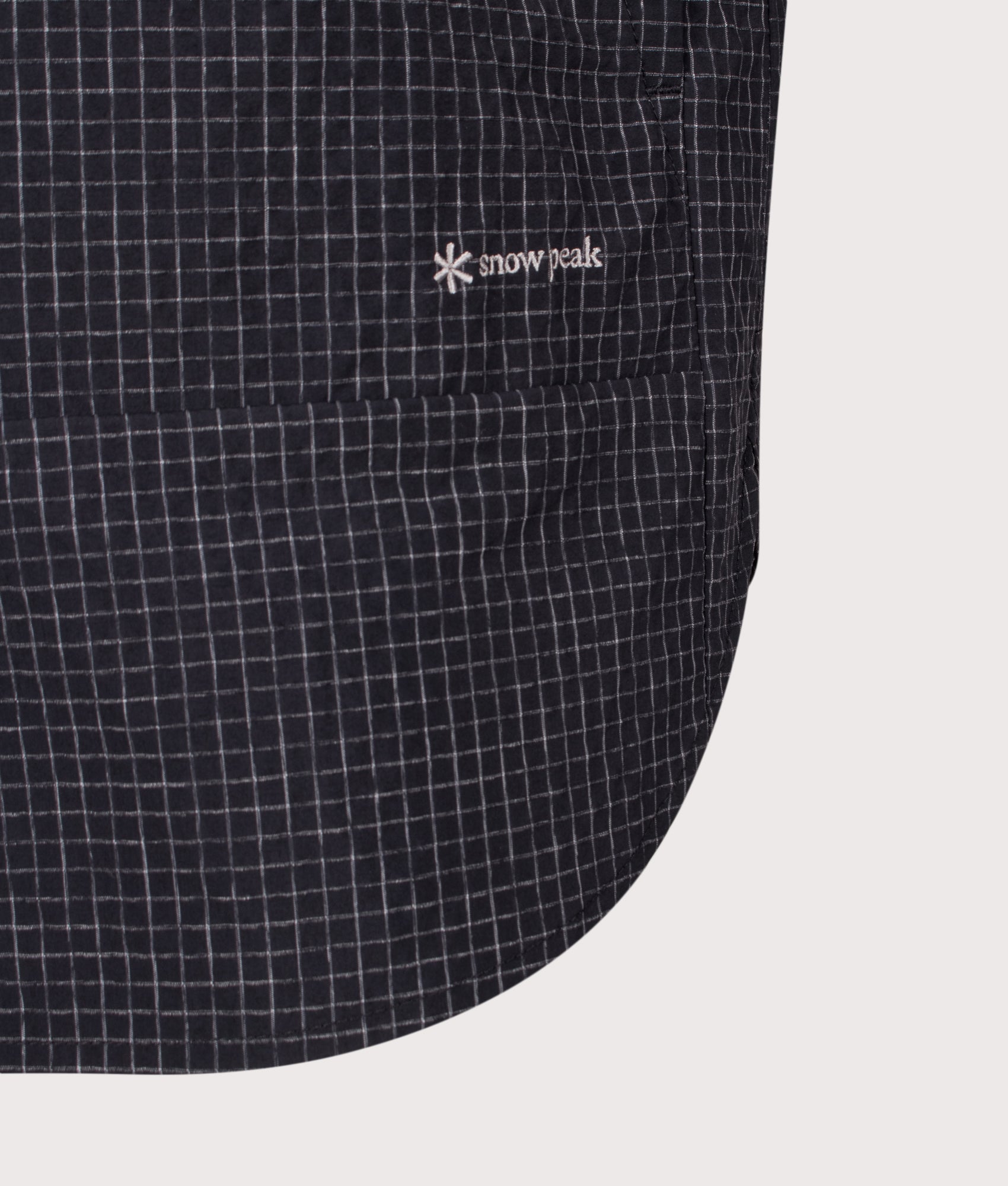 Snow Peak Relaxed Fit KASURI Ripstop Shirt Black