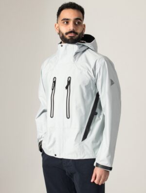 and wander 2.5L Hiker Rain Jacket Light Gray