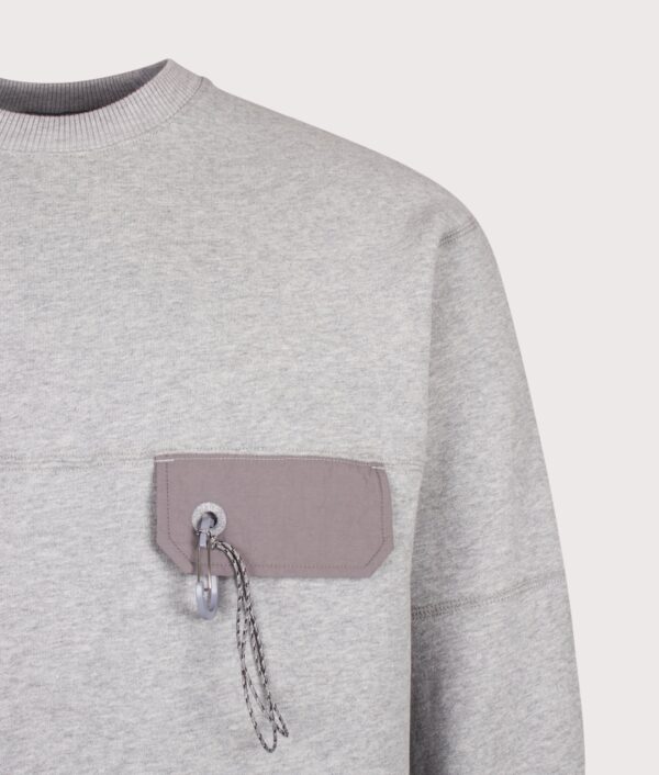 and wander Relaxed Fit Pocket Sweatshirt Light Grey
