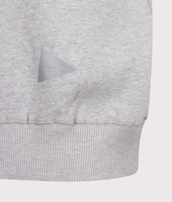 and wander Relaxed Fit Pocket Sweatshirt Light Grey