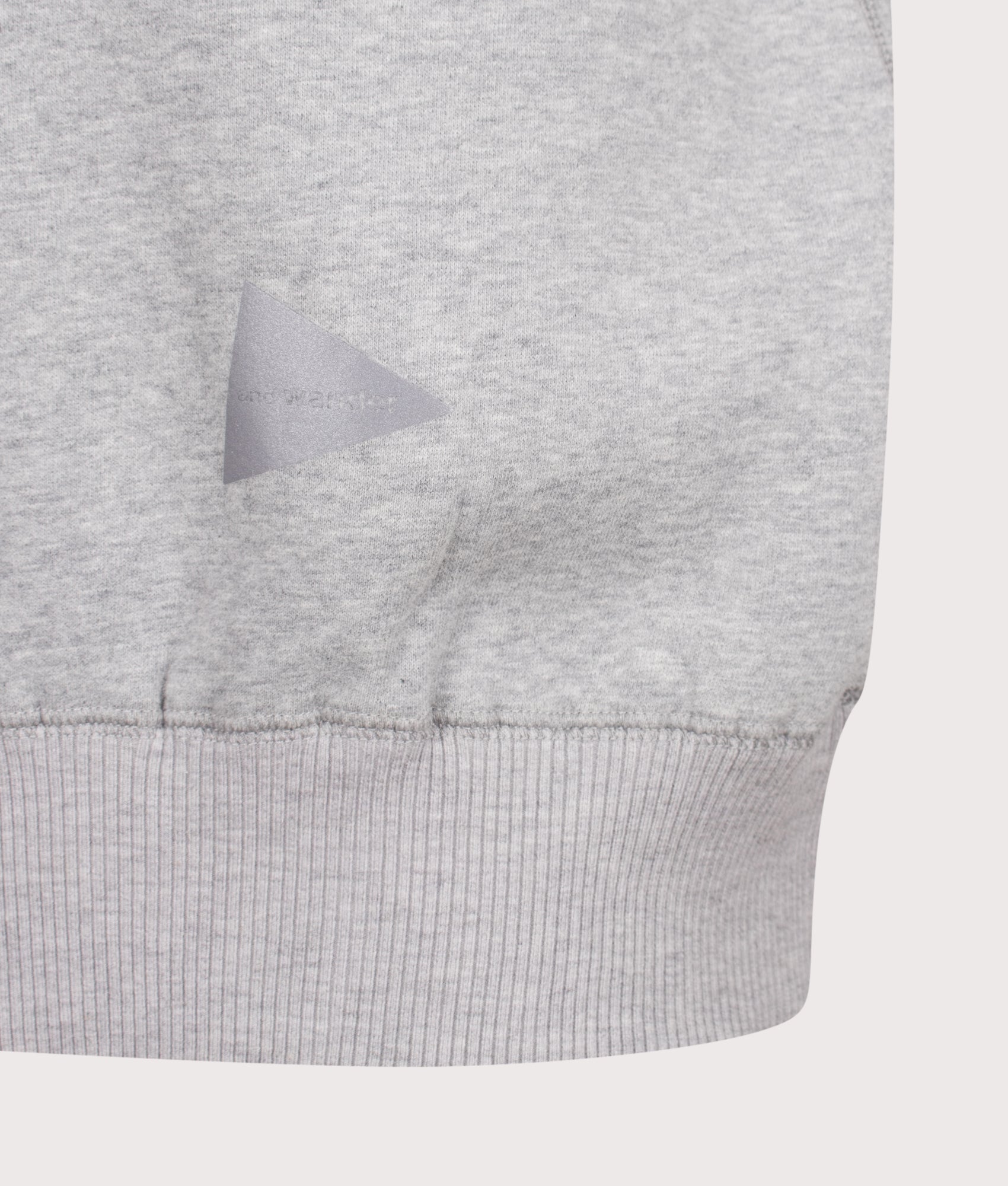 and wander Relaxed Fit Pocket Sweatshirt Light Grey