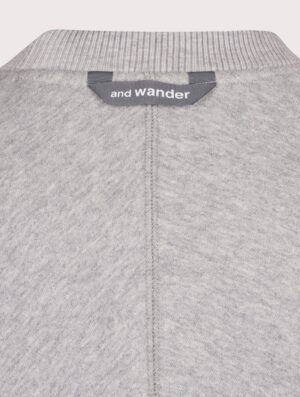 and wander Relaxed Fit Pocket Sweatshirt Light Grey