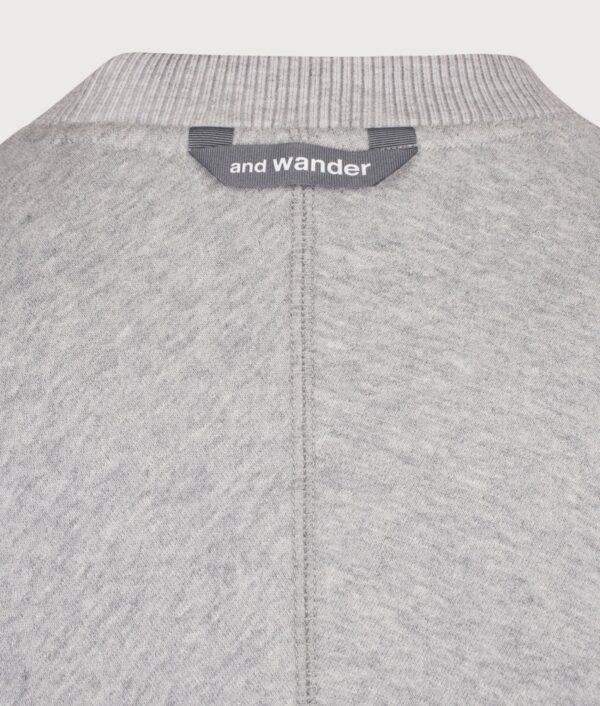 and wander Relaxed Fit Pocket Sweatshirt Light Grey