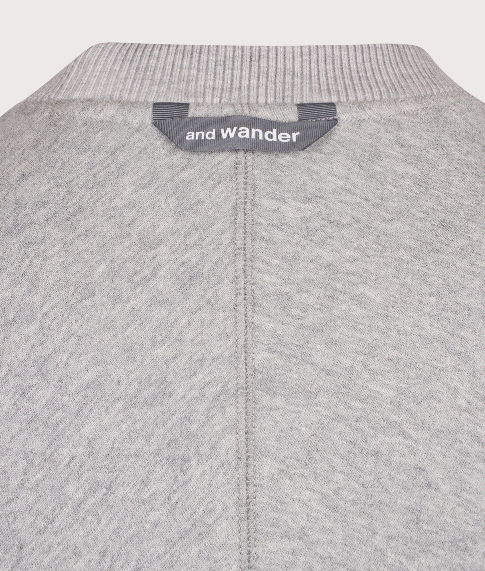 and wander Relaxed Fit Pocket Sweatshirt Light Grey