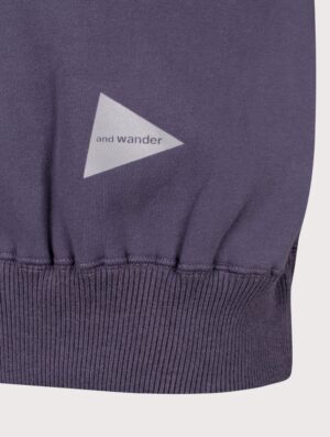 and wander Relaxed Fit Pocket Sweatshirt Purple