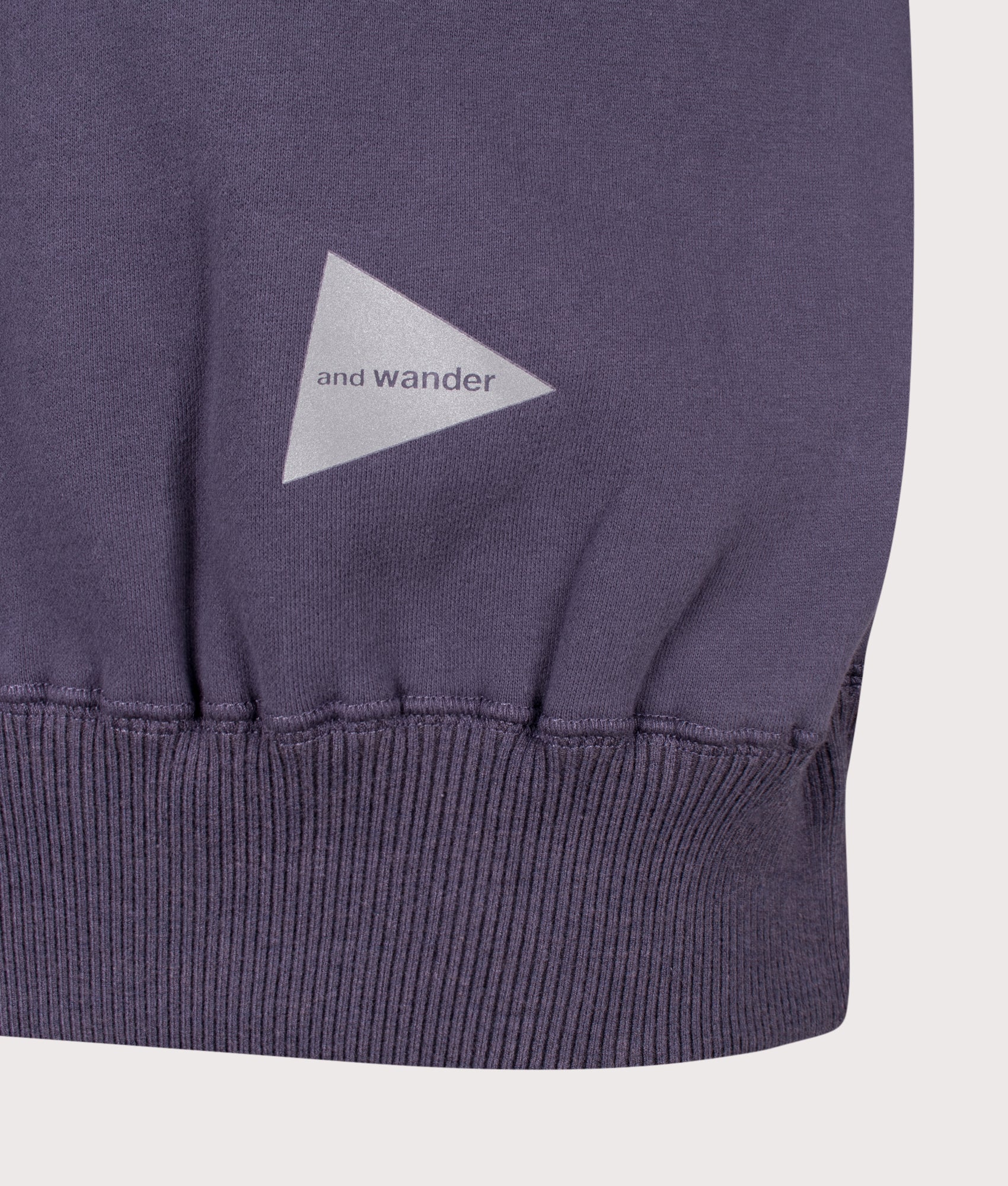 and wander Relaxed Fit Pocket Sweatshirt Purple