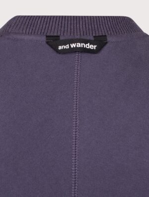 and wander Relaxed Fit Pocket Sweatshirt Purple