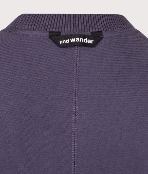 and wander Relaxed Fit Pocket Sweatshirt Purple