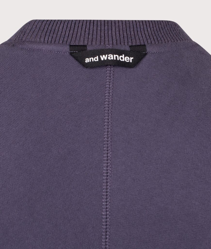 and wander Relaxed Fit Pocket Sweatshirt Purple