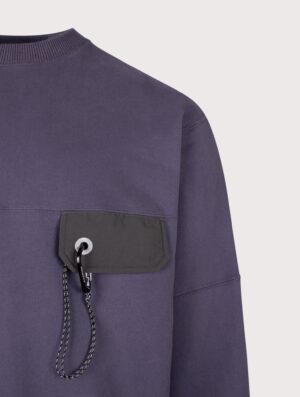 and wander Relaxed Fit Pocket Sweatshirt Purple