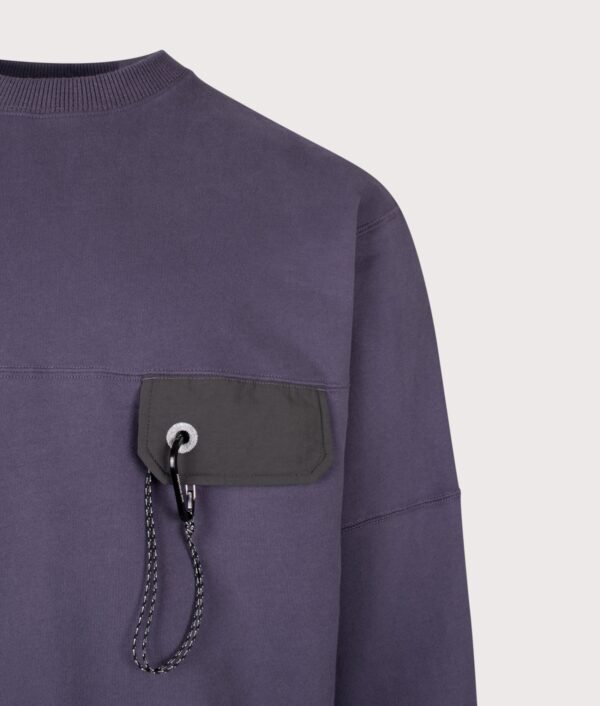 and wander Relaxed Fit Pocket Sweatshirt Purple