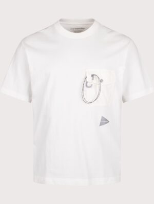 and wander Heavy Cotton Pocket T-Shirt Off White
