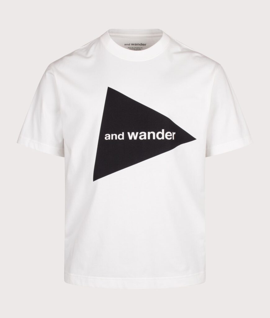 and wander and wander Big Logo T-Shirt White