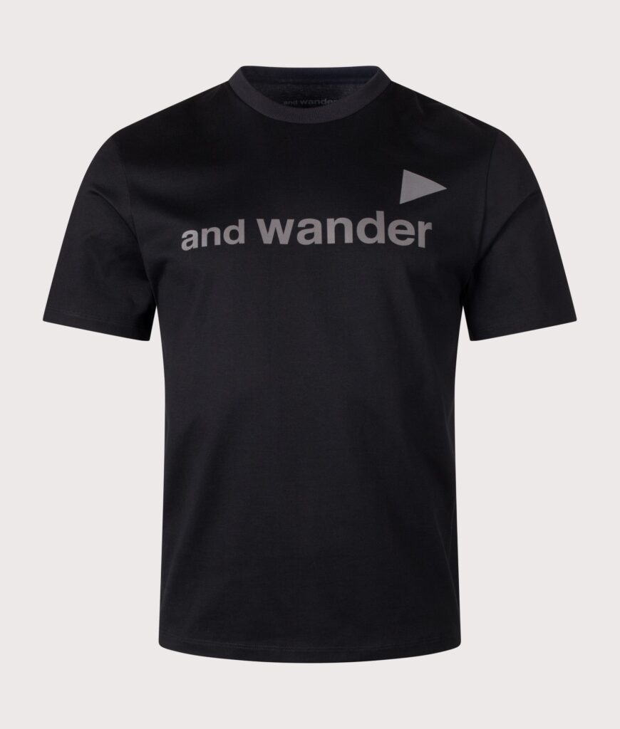 and wander Regular Fit and wander Ref T-Shirt Black
