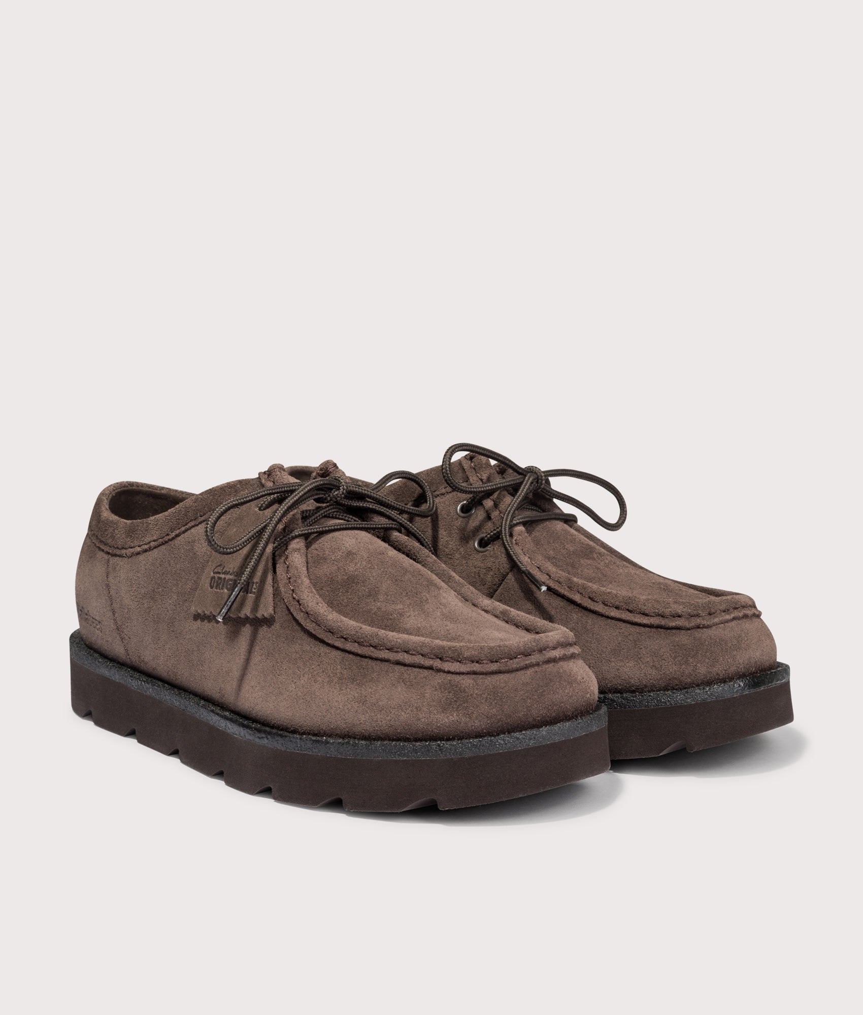 Clarks Originals Meare Walla Shoes Dark Brown Suede