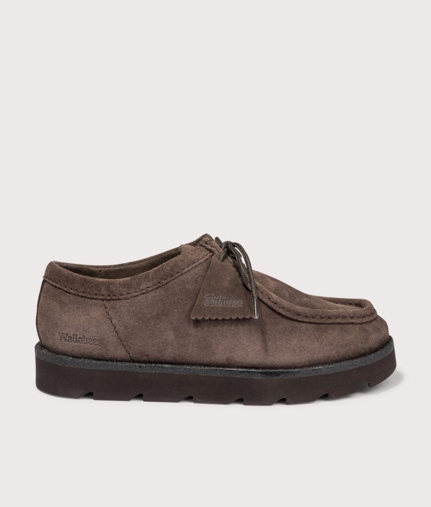 Clarks Originals Meare Walla Shoes Dark Brown Suede
