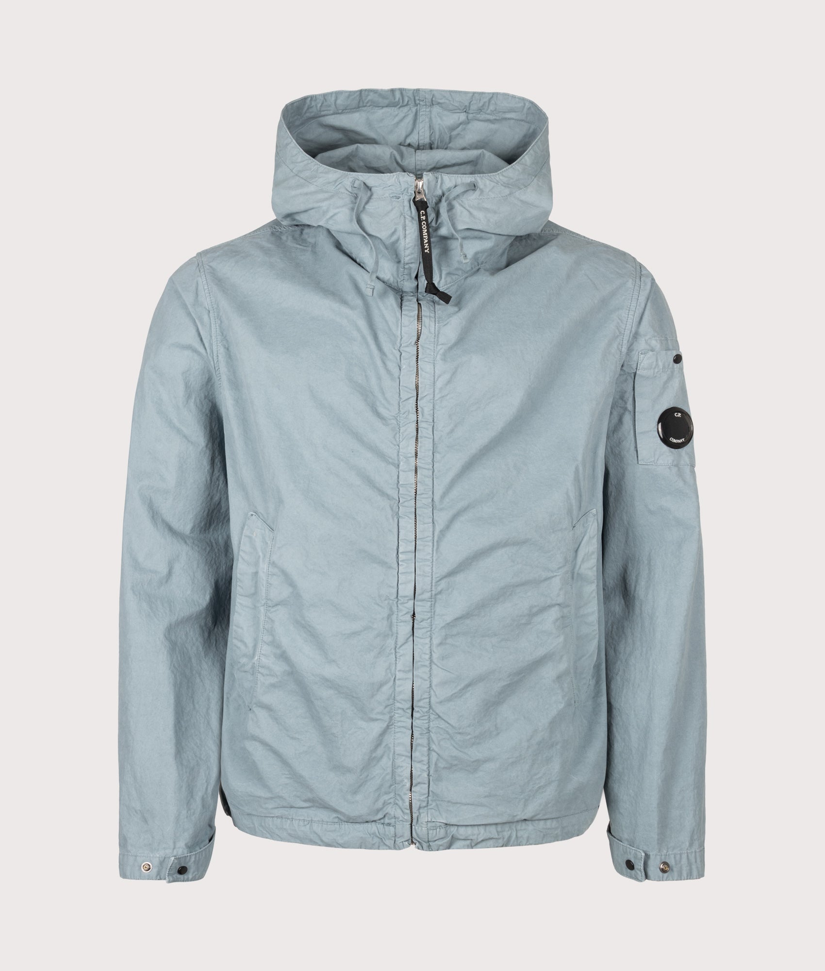 C.P. Company Micro-Reps Hooded Lens Jacket Silver Blue
