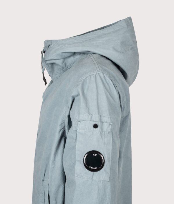 C.P. Company Micro-Reps Hooded Lens Jacket Silver Blue