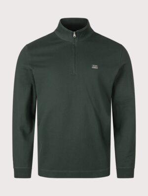 C.P. Company Stretch Piquet Quarter Zip Sweatshirt Ponderosa Pine