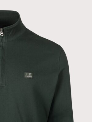 C.P. Company Stretch Piquet Quarter Zip Sweatshirt Ponderosa Pine