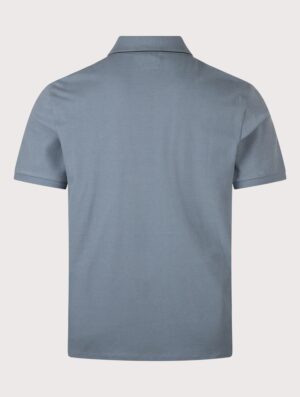 C.P. Company Regular Fit Stretch Piquet Striped Collar Polo Shirt Orion Blue
