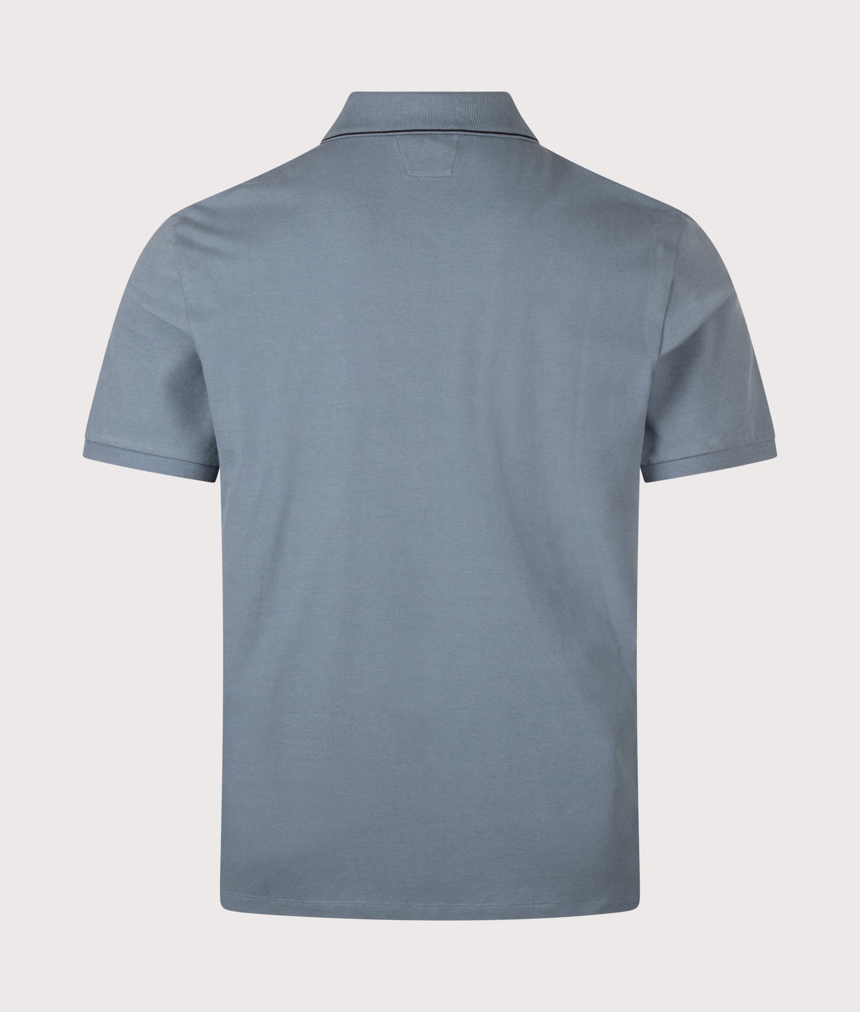 C.P. Company Regular Fit Stretch Piquet Striped Collar Polo Shirt Orion Blue