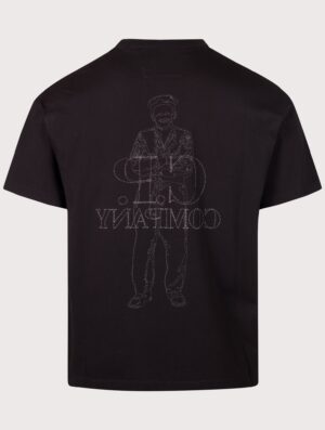 C.P. Company Comfort Fit 30/1 Jersey Logo T-Shirt Black
