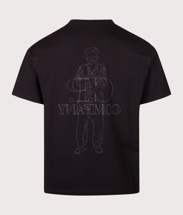 C.P. Company Comfort Fit 30/1 Jersey Logo T-Shirt Black