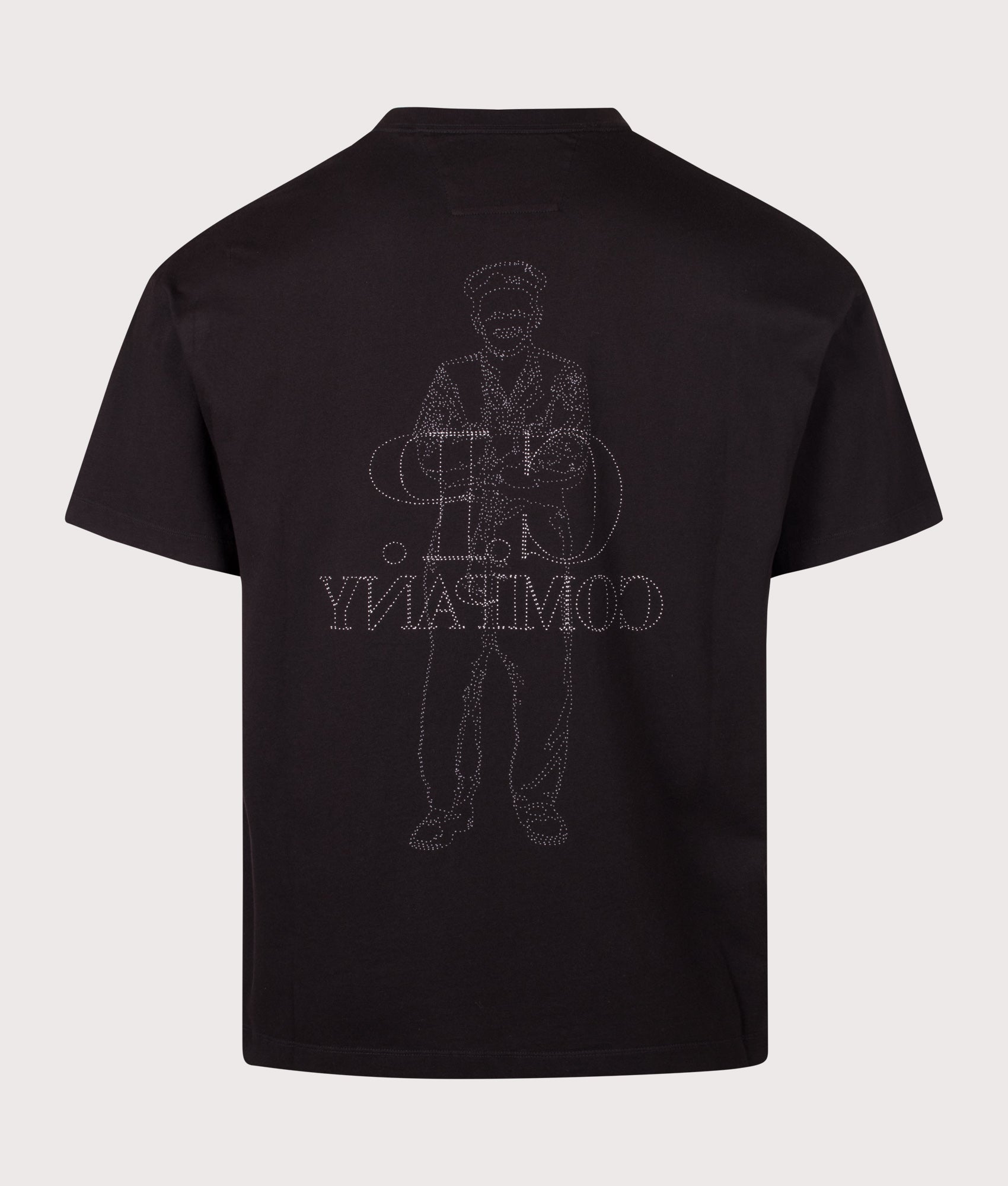 C.P. Company Comfort Fit 30/1 Jersey Logo T-Shirt Black