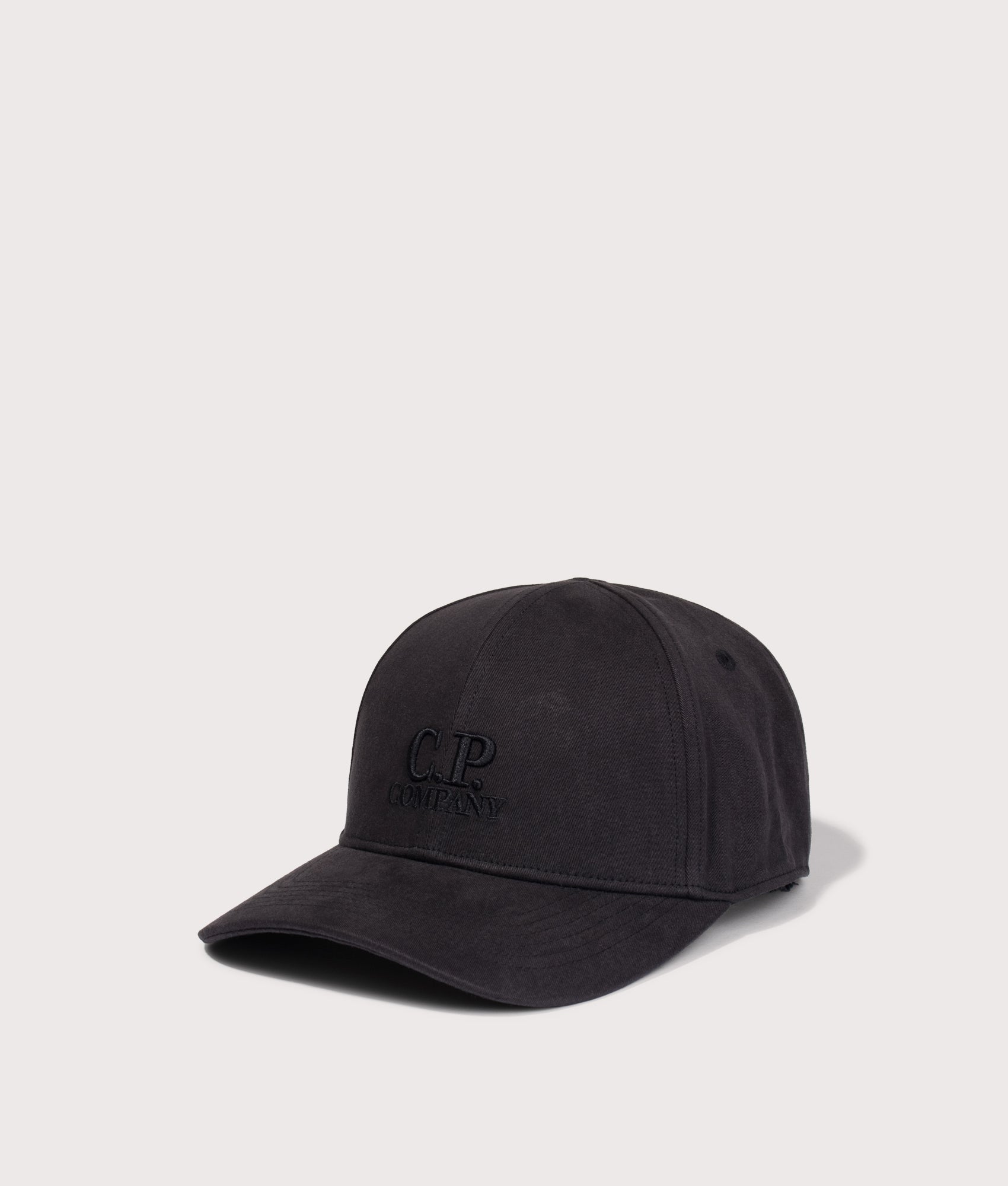 C.P. Company Gabardine Logo Cap Black