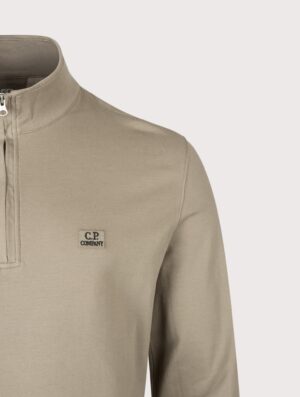 C.P. Company Stretch Piquet Quarter Zip Sweatshirt Fallen Rock