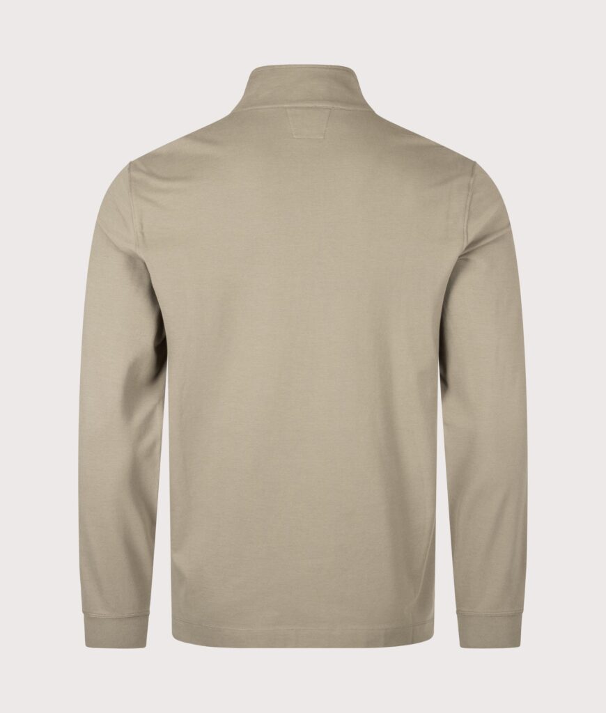 C.P. Company Stretch Piquet Quarter Zip Sweatshirt Fallen Rock
