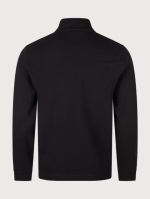 C.P. Company Stretch Piquet Quarter Zip Sweatshirt Black