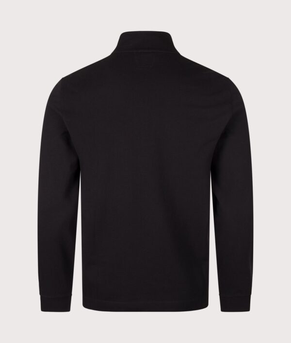C.P. Company Stretch Piquet Quarter Zip Sweatshirt Black