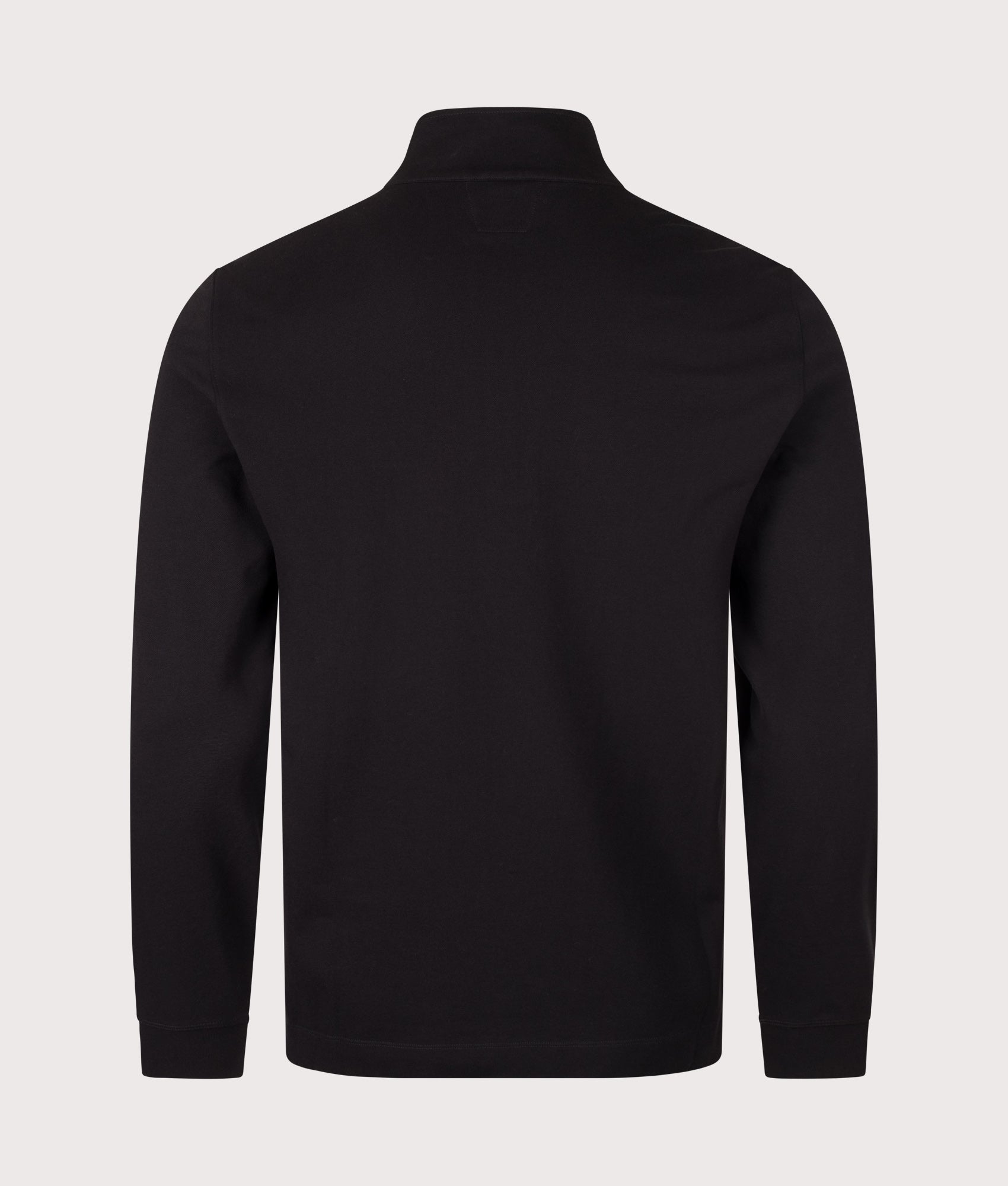 C.P. Company Stretch Piquet Quarter Zip Sweatshirt Black